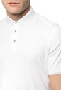 TED BAKER-Ανδρικό κοντομάνικο πόλο μπλουζάκι TED BAKER λευκό 